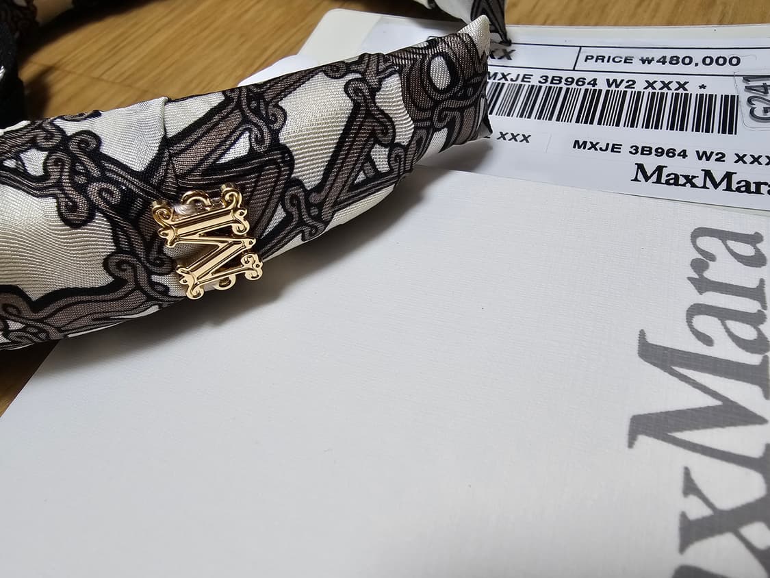 새상품 막스마라 헤어밴드(국내 매장판) 상품이미지2