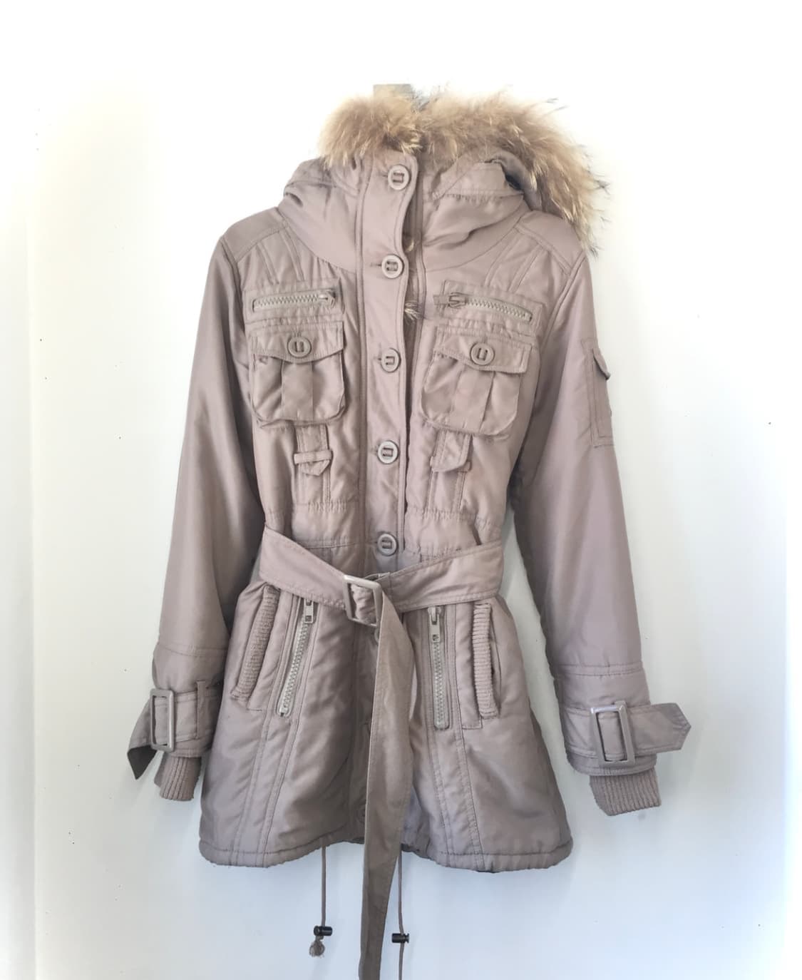 O0s Belted Fur Buttons Jaket 상품이미지2