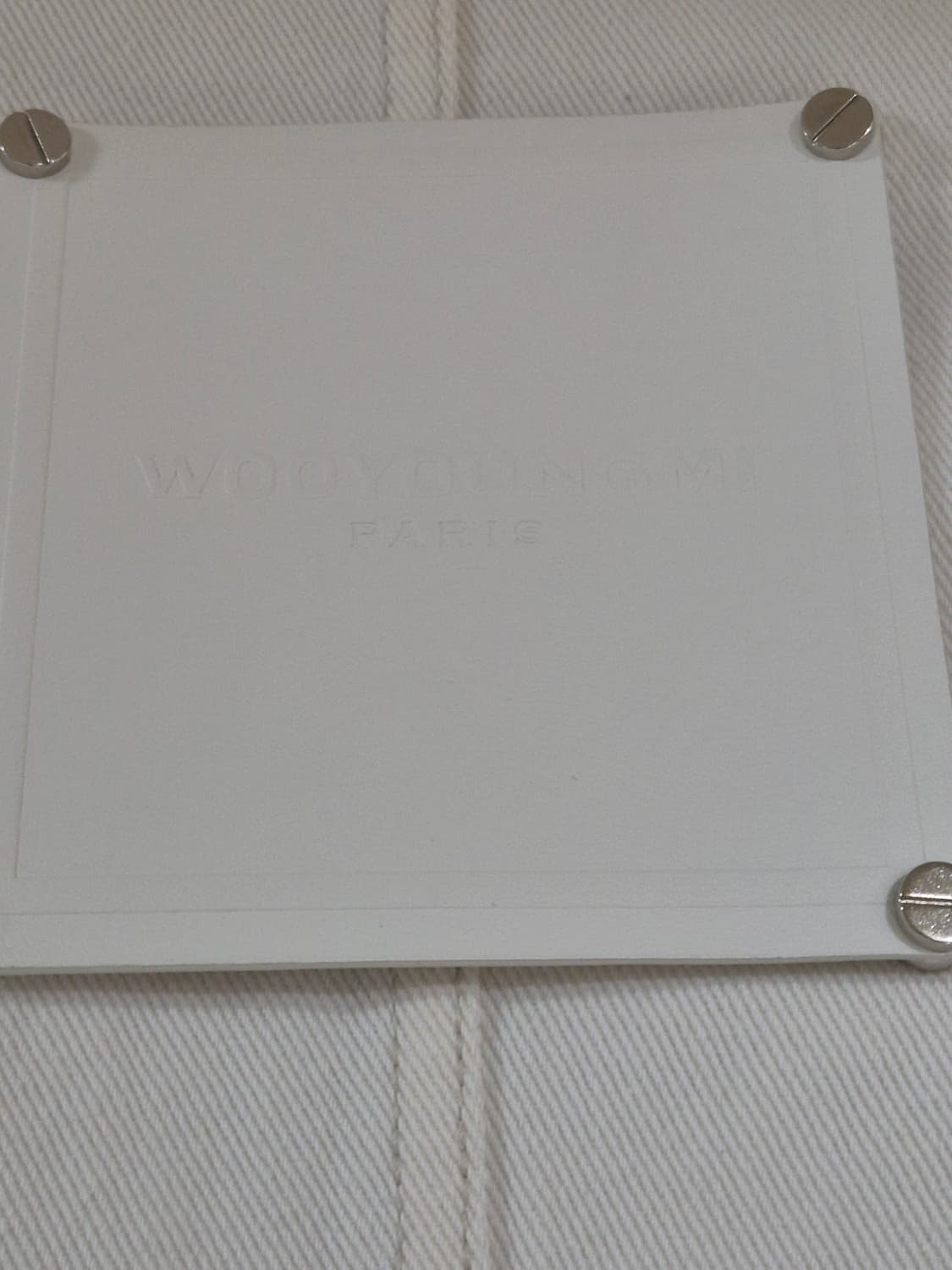 우영미 아이보리 데님 자켓 L 상품이미지3