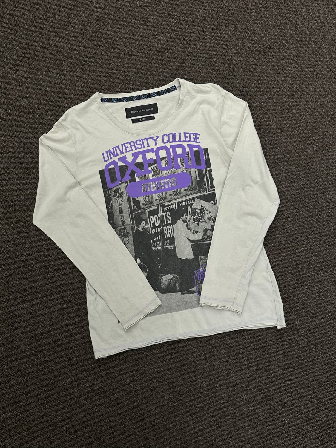 L)파워투더피플 빈티지 여성 빅프린팅 롱슬리브 상품이미지1