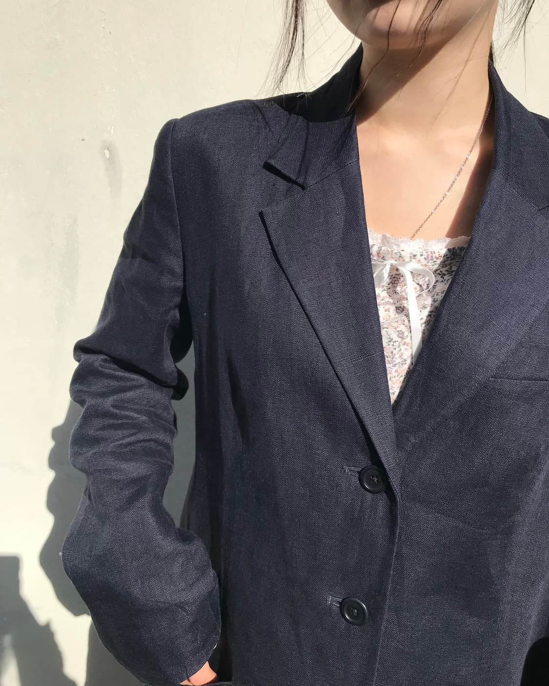 플로럴 리본 레이스 롱슬리브  상품이미지4