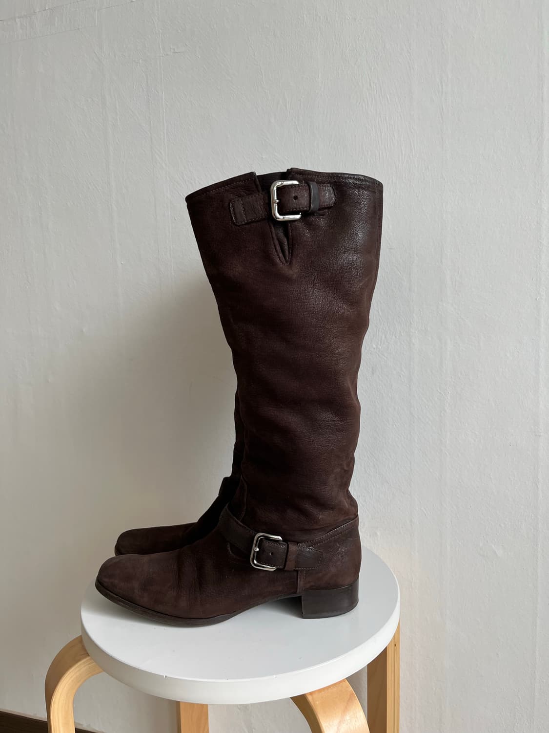 Prada 버클 라이딩 부츠 상품이미지1