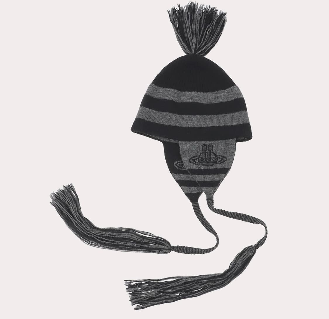 비비안웨스트우드 이어플랩 비니 모자 상품이미지2