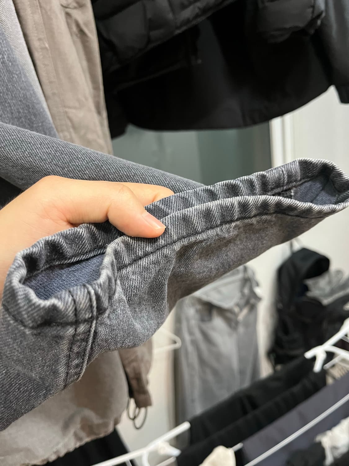 해칭룸 커브진 워시드블랙 4사이즈 상품이미지2