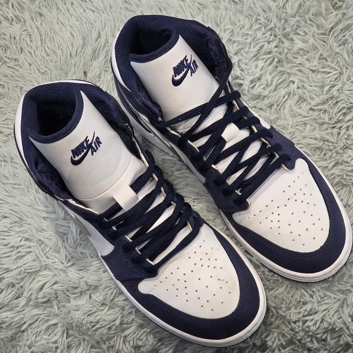 4q-6:나이키 에어 조던 1 하이 OG 미드나잇 네이비 (23.5cm) 상품이미지5