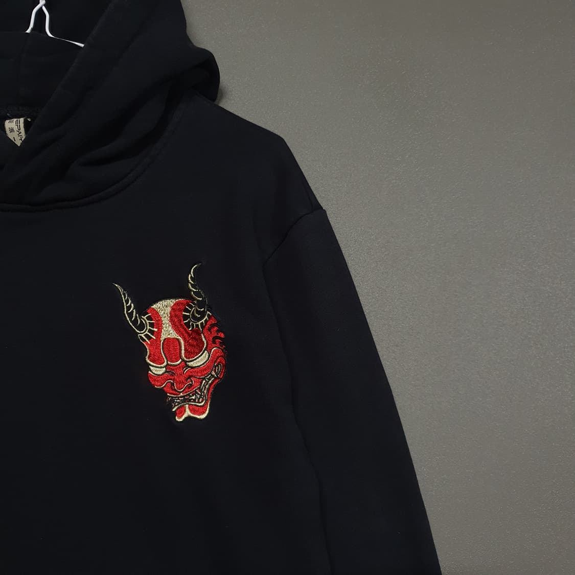 L) 일본 빈티지 엠브로이드 이레즈미 오니 자수 후드티 스웻셔츠 후디 상품이미지4