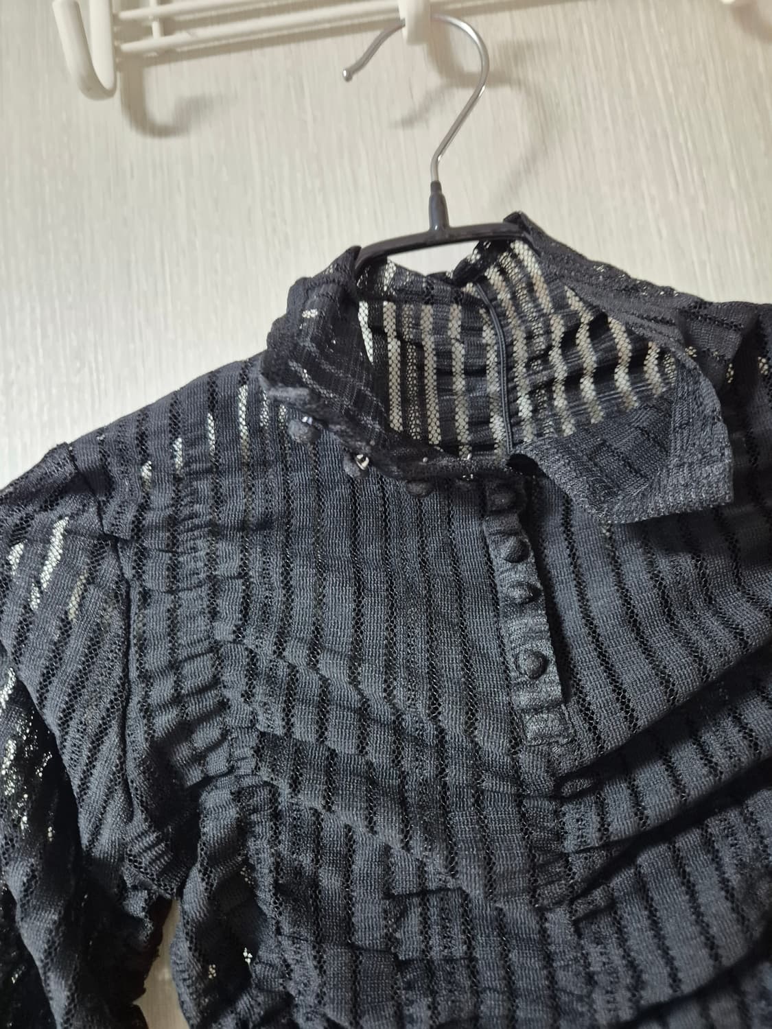 (새제품) EENK 잉크  top 잉크 시스루 탑  XS 상품이미지5