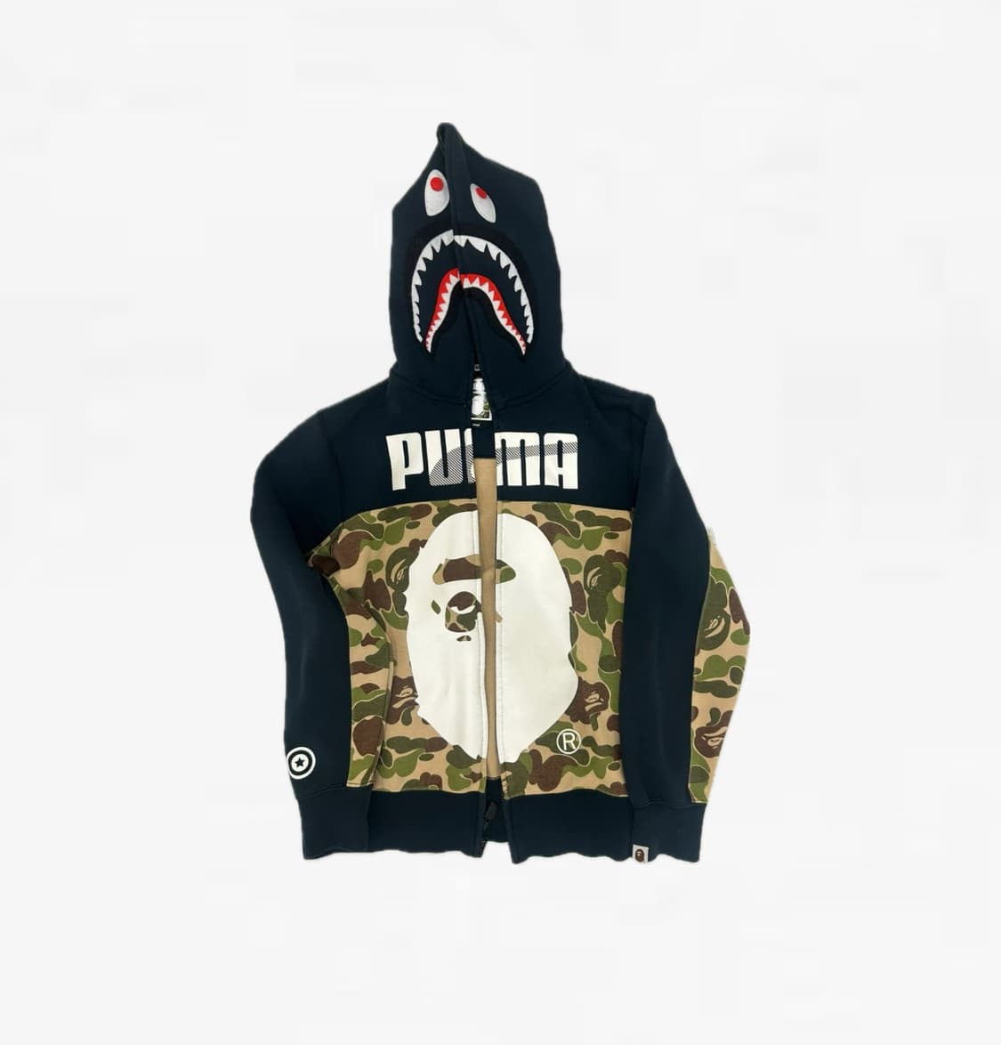 푸마 X 베이프 카모 샤크 후드집업 S 상품이미지1