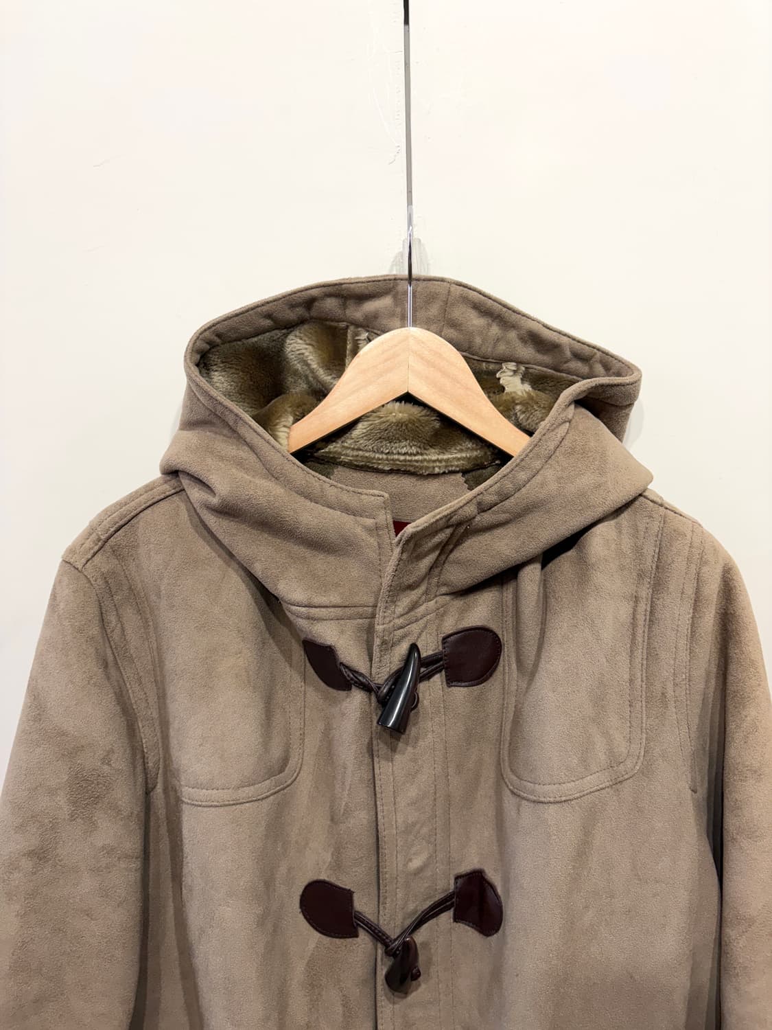 리바이스 스웨이드 후드 더플 코트 상품이미지3