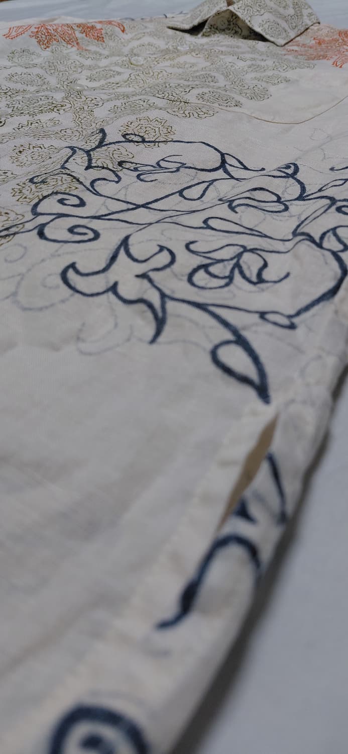 [95~100] Jim Thompson 100% 린넨 반팔 셔츠 상품이미지10