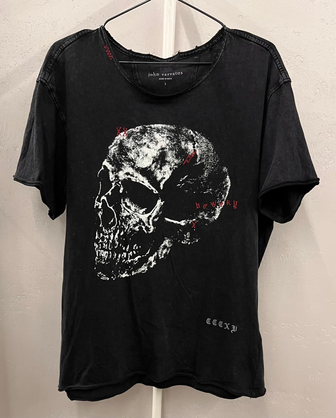 존 바바토스 스컬 사틴 스티치 티셔츠 L 상품이미지1