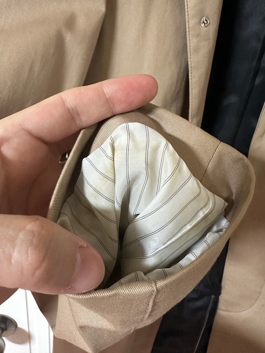 [46] 드러그옴므 싱글 트렌치 코트 베이지 상품이미지6