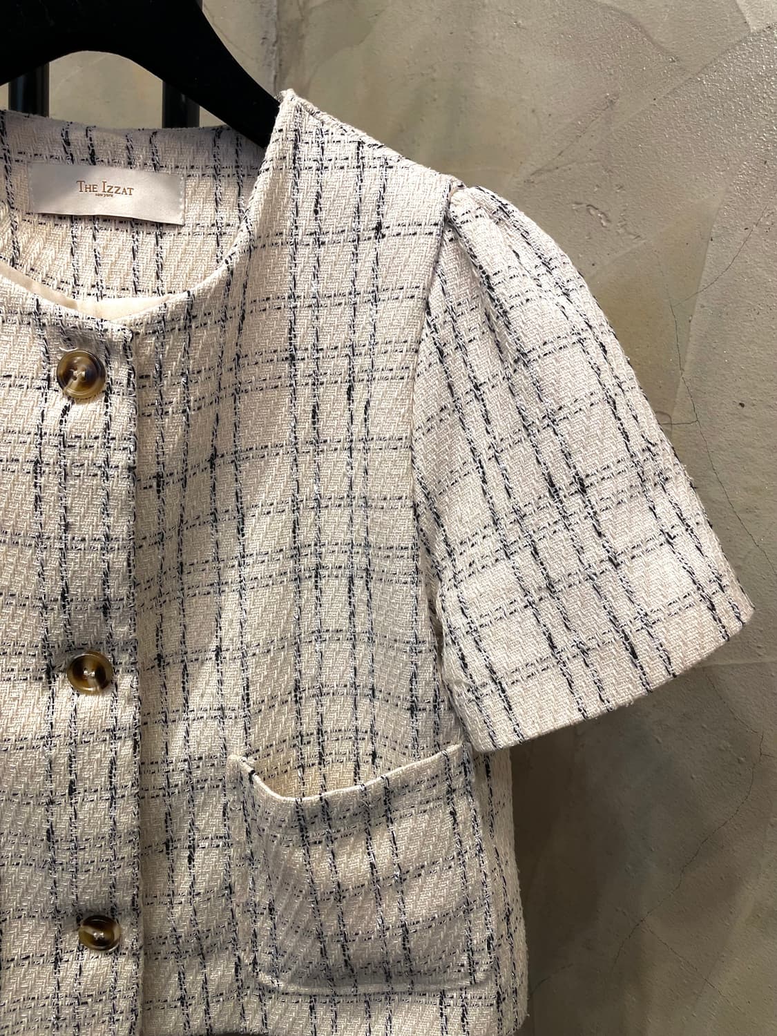 아이잗바바 볼레로 크롭 크림색 자켓 55~66 상품이미지7