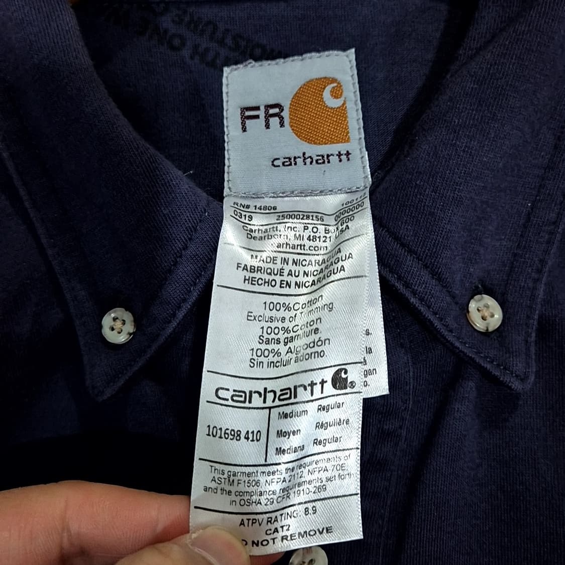 칼하트 FR 워크 셔츠 상품이미지5