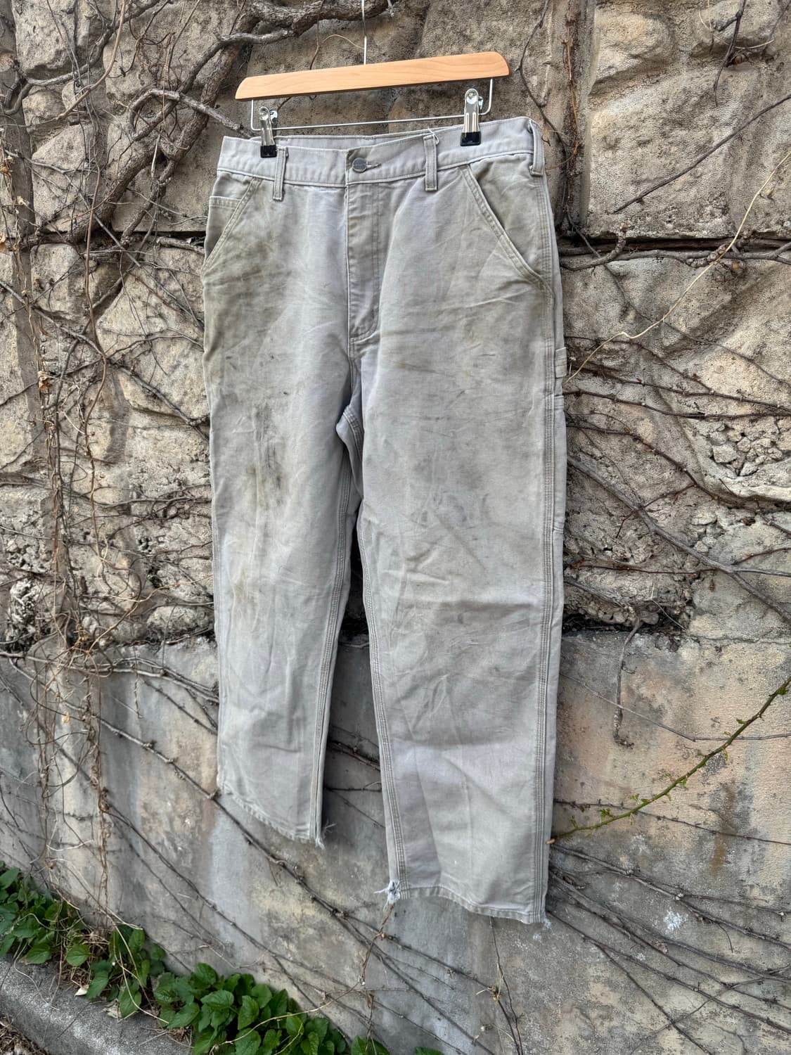 칼하트 빈티지 b11 des 하드페이딩 카펜터 싱글니 워크 팬츠 상품이미지3