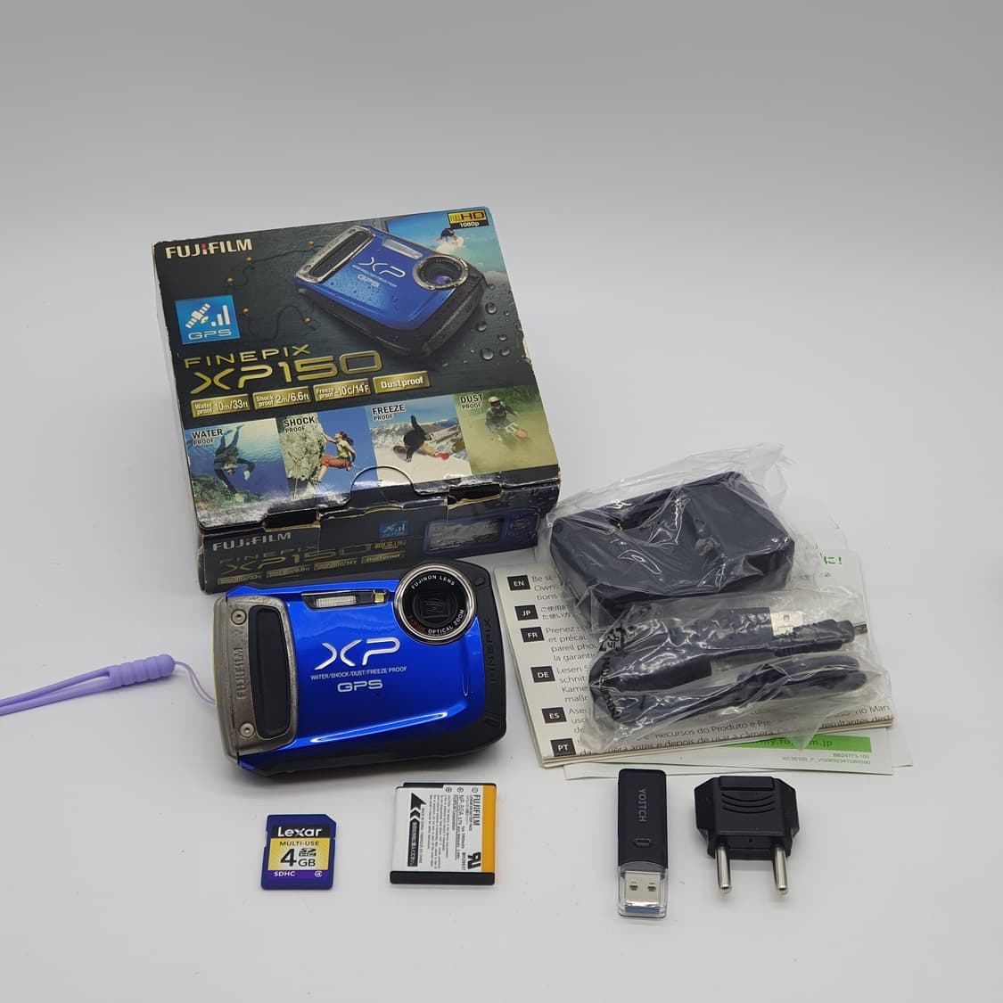 후지필름 XP150 박스  아쿠아블루메탈릭🌊 빈티지 디카 디지털카메라 상품이미지10