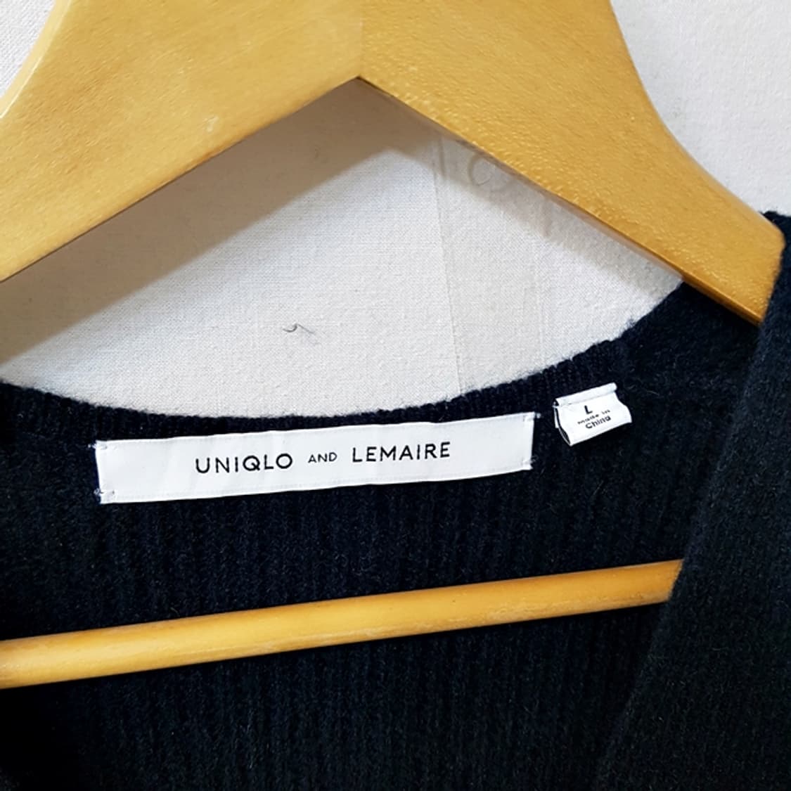 LEMAIRE 르메르 유니클로 모 100% 니트 조끼 네이비 상품이미지2