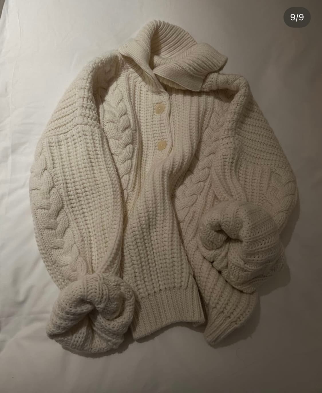 게드 버튼업 케이블니트 상품이미지2