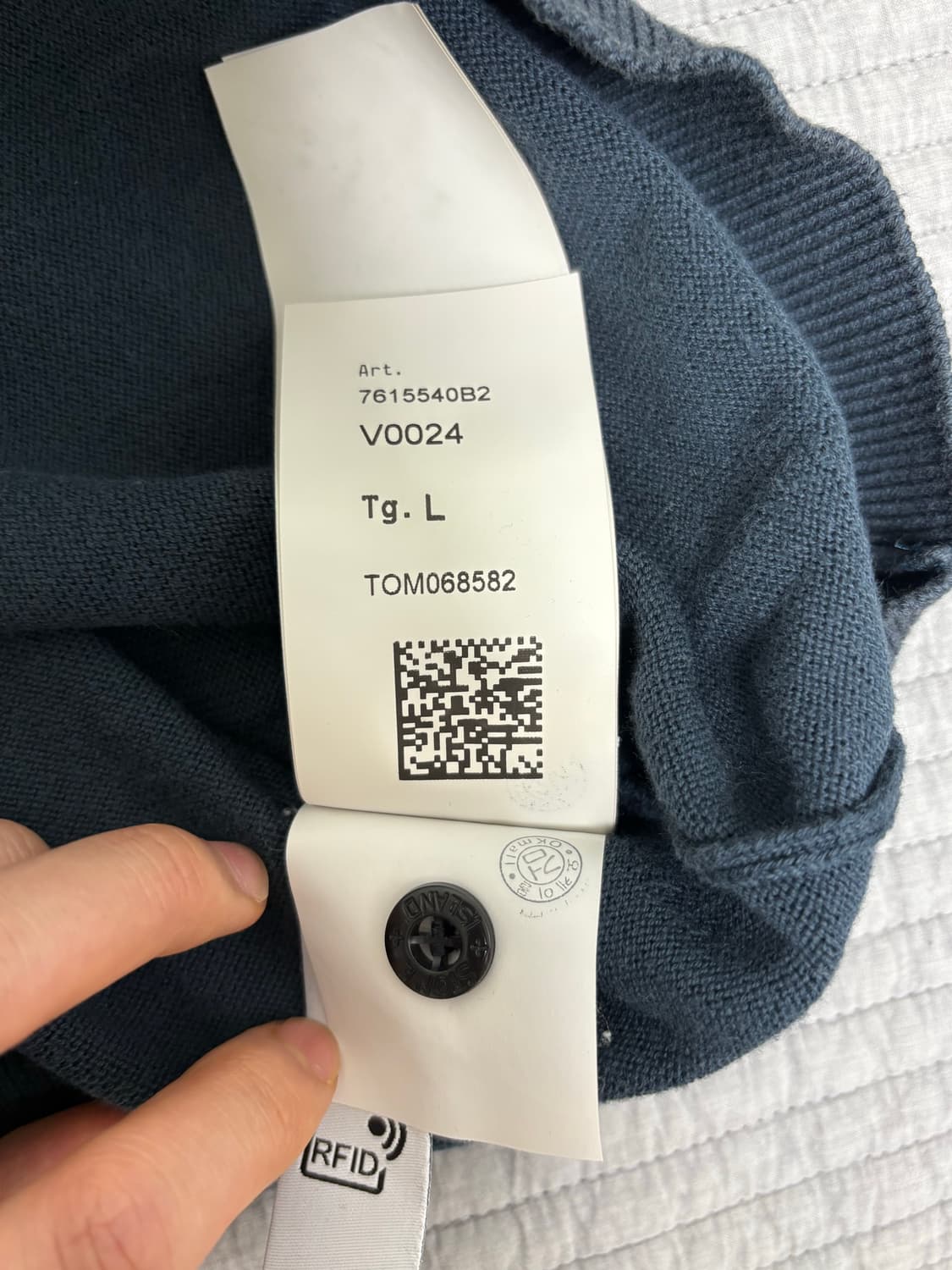 스톤 아일랜드 와펜 워싱 니트 상품이미지5