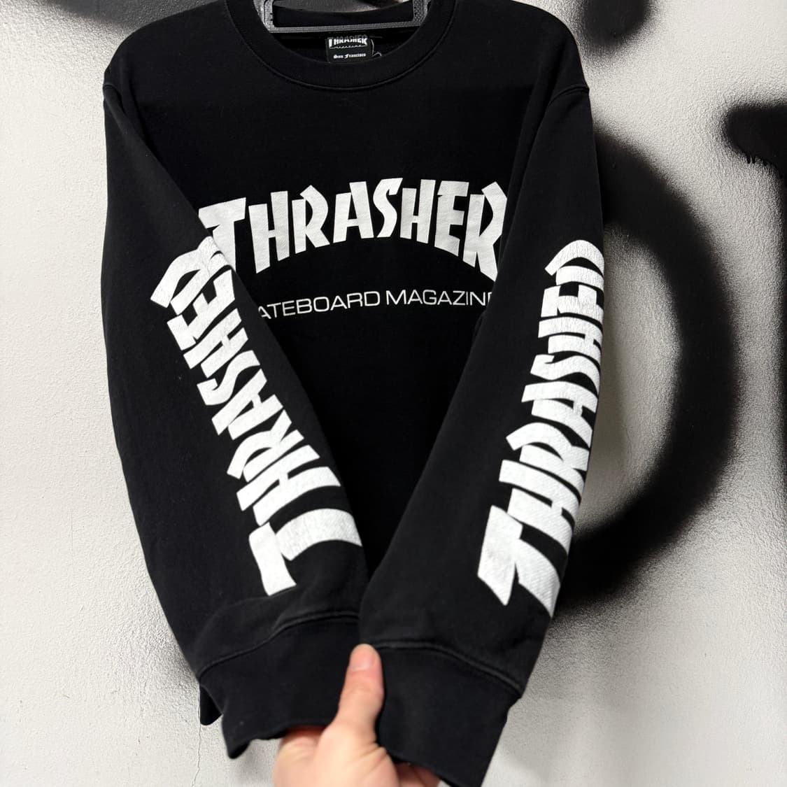 트래셔 스케이트보드 멀티 프린팅 스웻 셔츠 맨투맨 상품이미지4