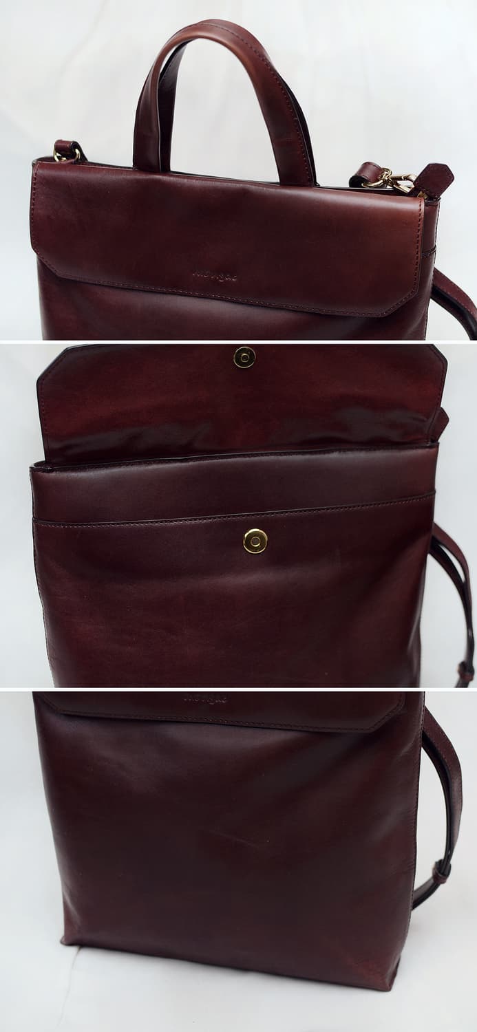 몽삭 (Monsac) 이태리 베지터블 뷰테로 레더 플랩 메신저백 상품이미지4