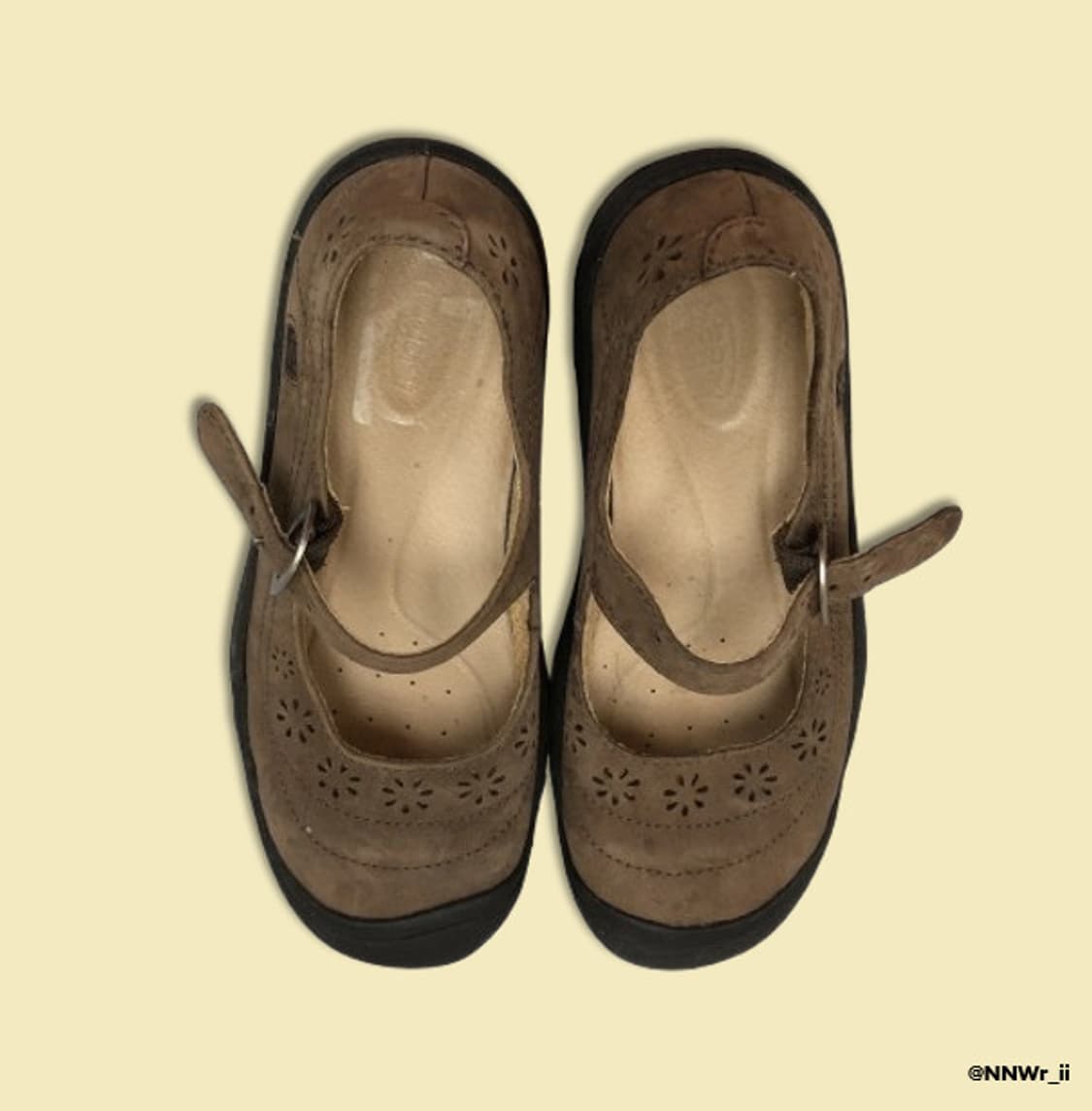 KEEN MARY JANE FLOWER BROWN 상품이미지1