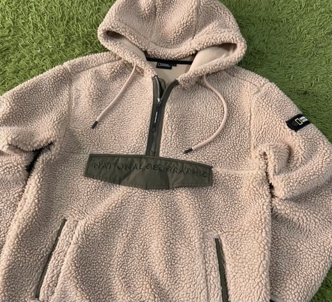내셔널지오그래픽 뽀글이 후드 아노락 90/S 상품이미지2