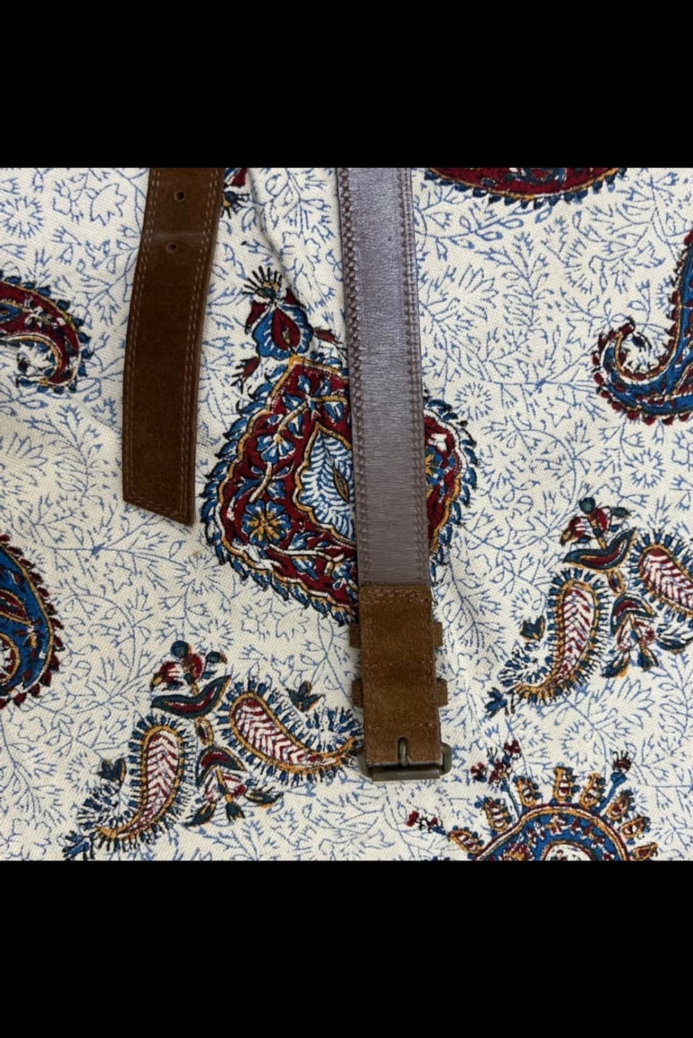 꼼데가르송 브라운 스웨이드 벨트 상품이미지3