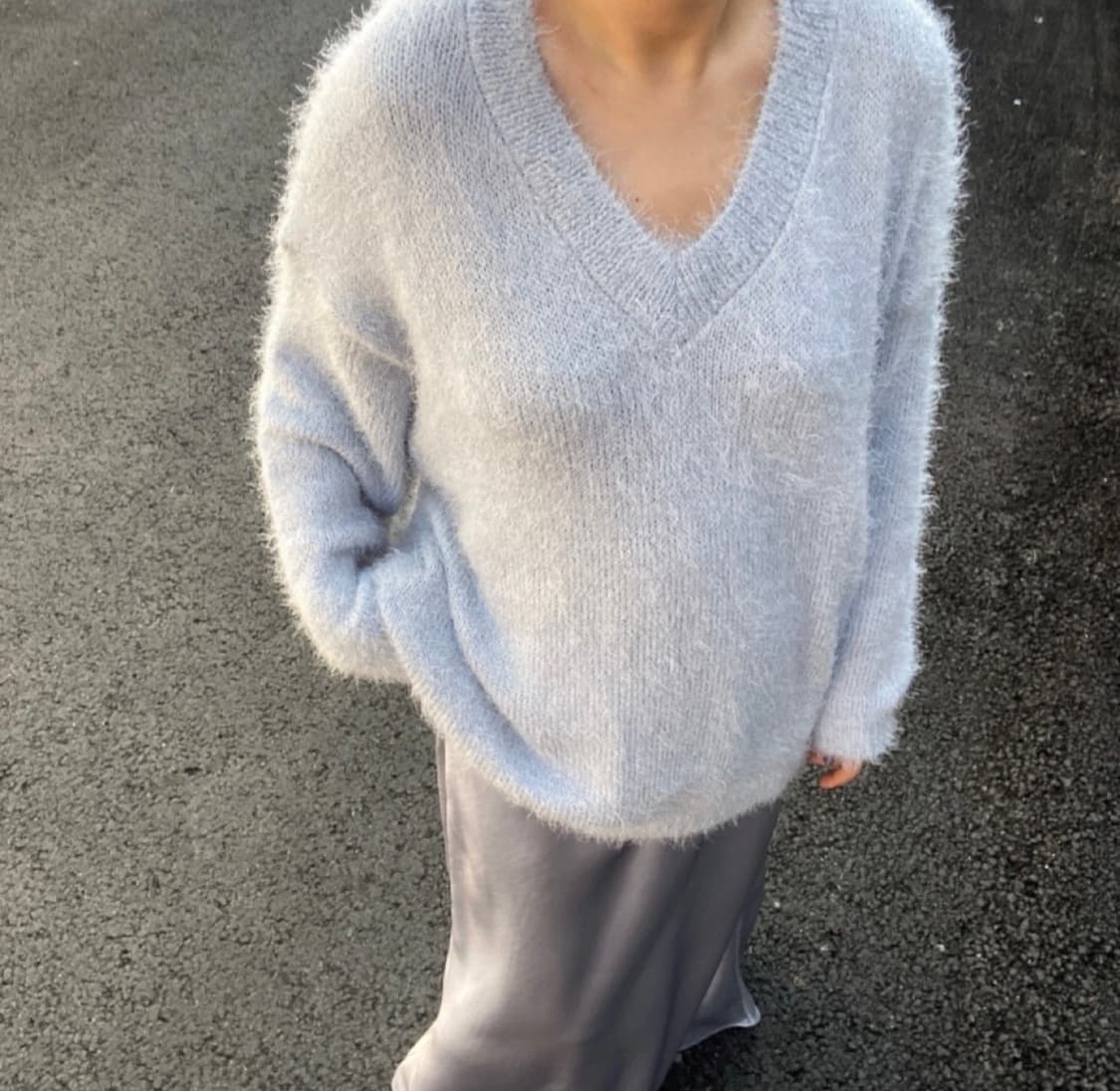 샹스마켓 헤어리 솜사탕 니트 상품이미지2