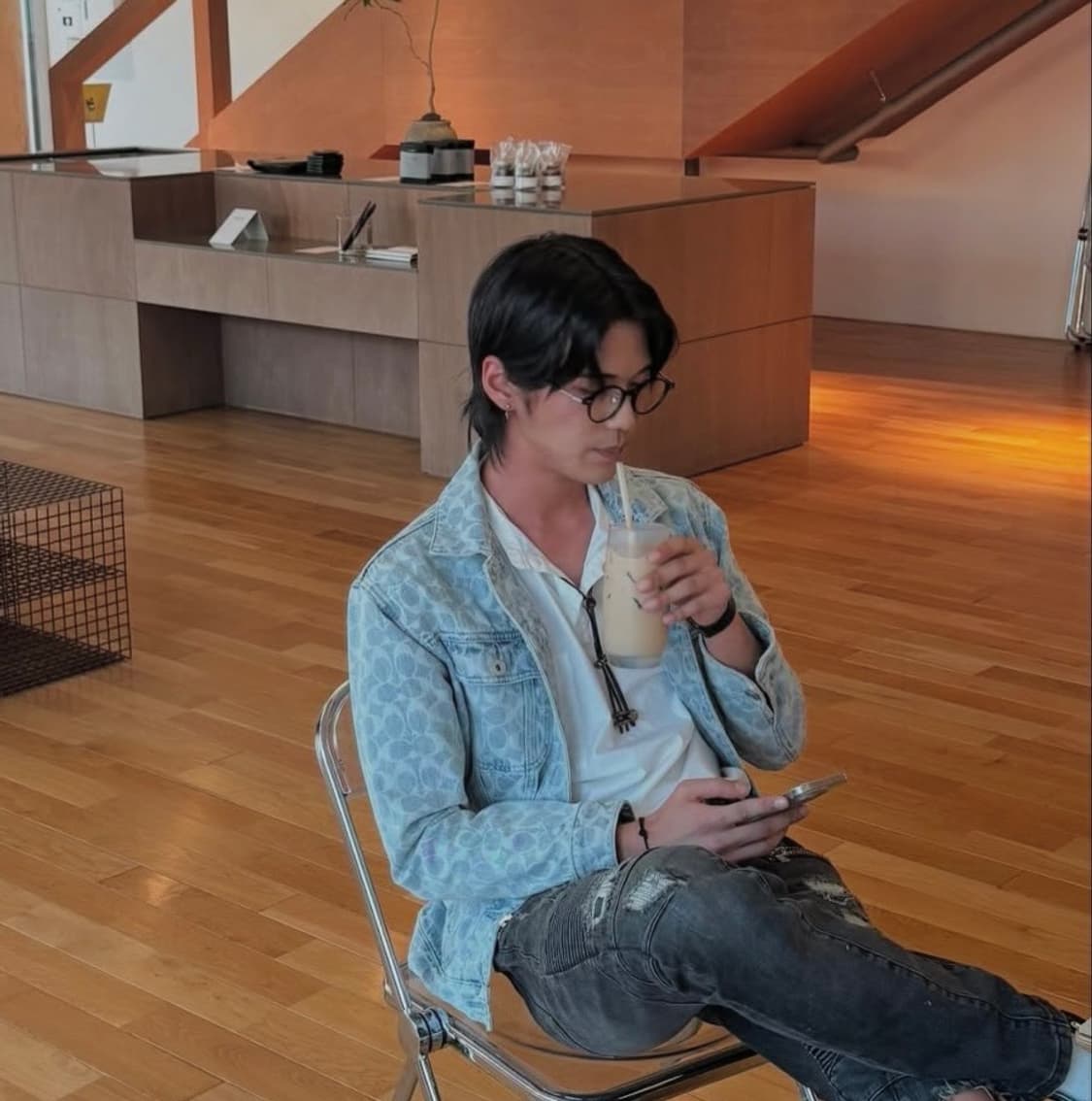 코치 모노그램 데님 자켓 상품이미지5