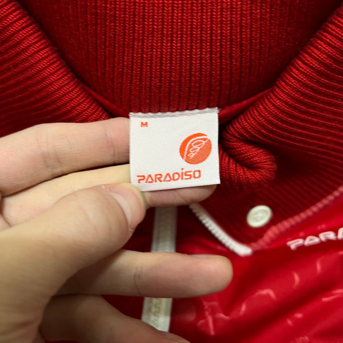 파라디조 여성 골프웨어 골프복 배색 방풍 집업니트 [레드] M/95 상품이미지5