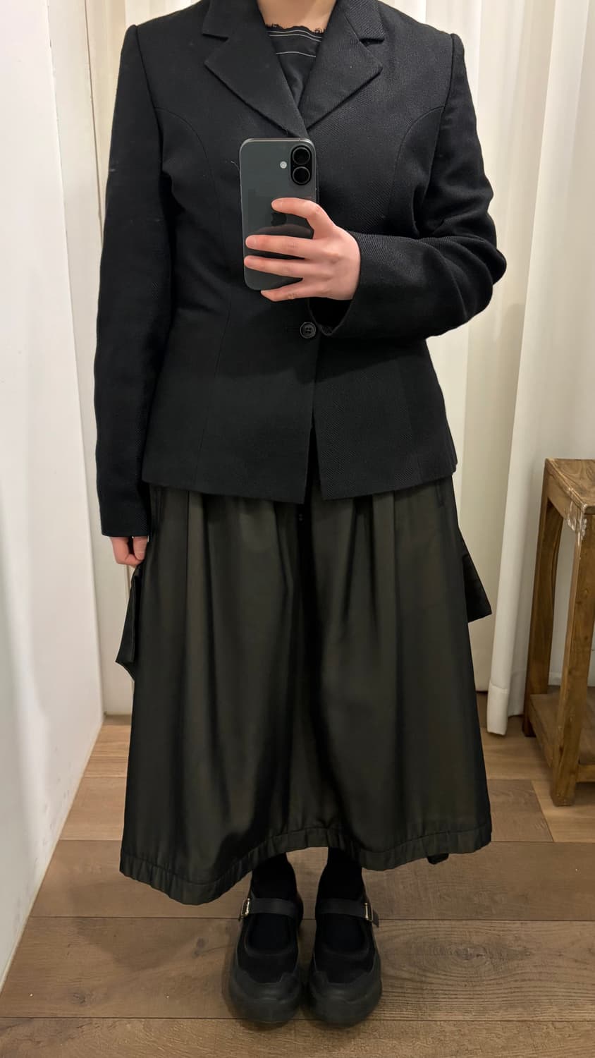 90's Cutting Line Felt Wool Jacket 상품이미지4