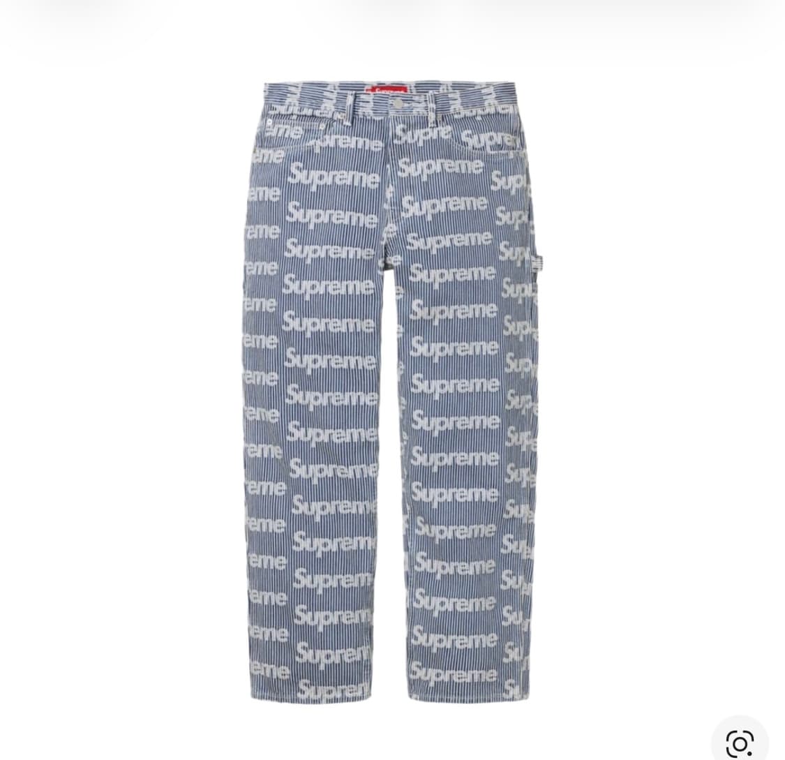 [30]슈프림 스트라이프 데님 페인터 팬츠 24SS 상품이미지1
