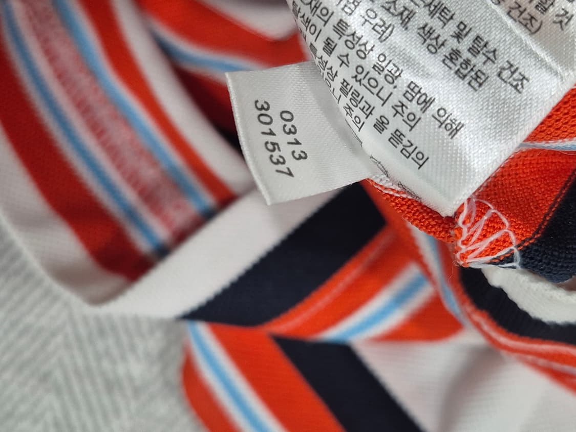 FJ 풋조이 골프 기능성 스트라이프 반팔 카라티 남성 M 상품이미지8