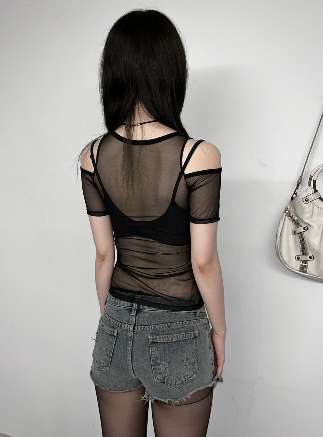 See Through Sprinkle Layered Top 상품이미지4