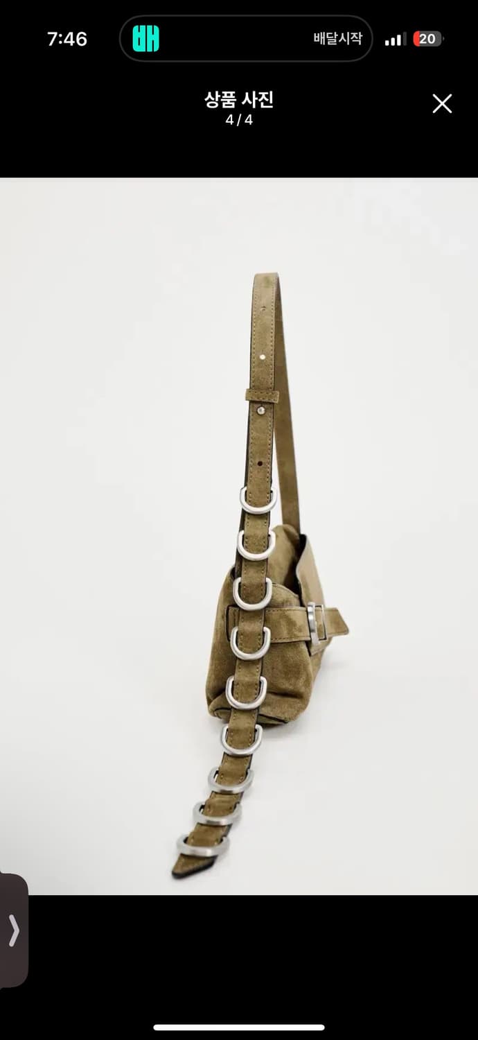 자라 스웨이드 버클 숄더백 상품이미지4