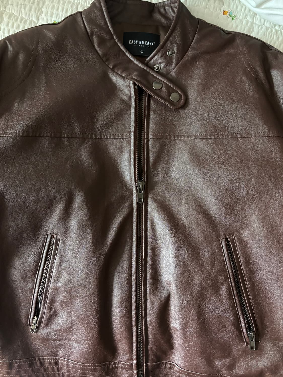 이지노이지 레더 바이커 자켓 [1사이즈] 상품이미지6