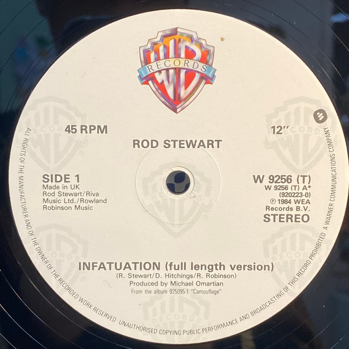 (LP-팝록) Rod Stewart -Infatuation 상품이미지4