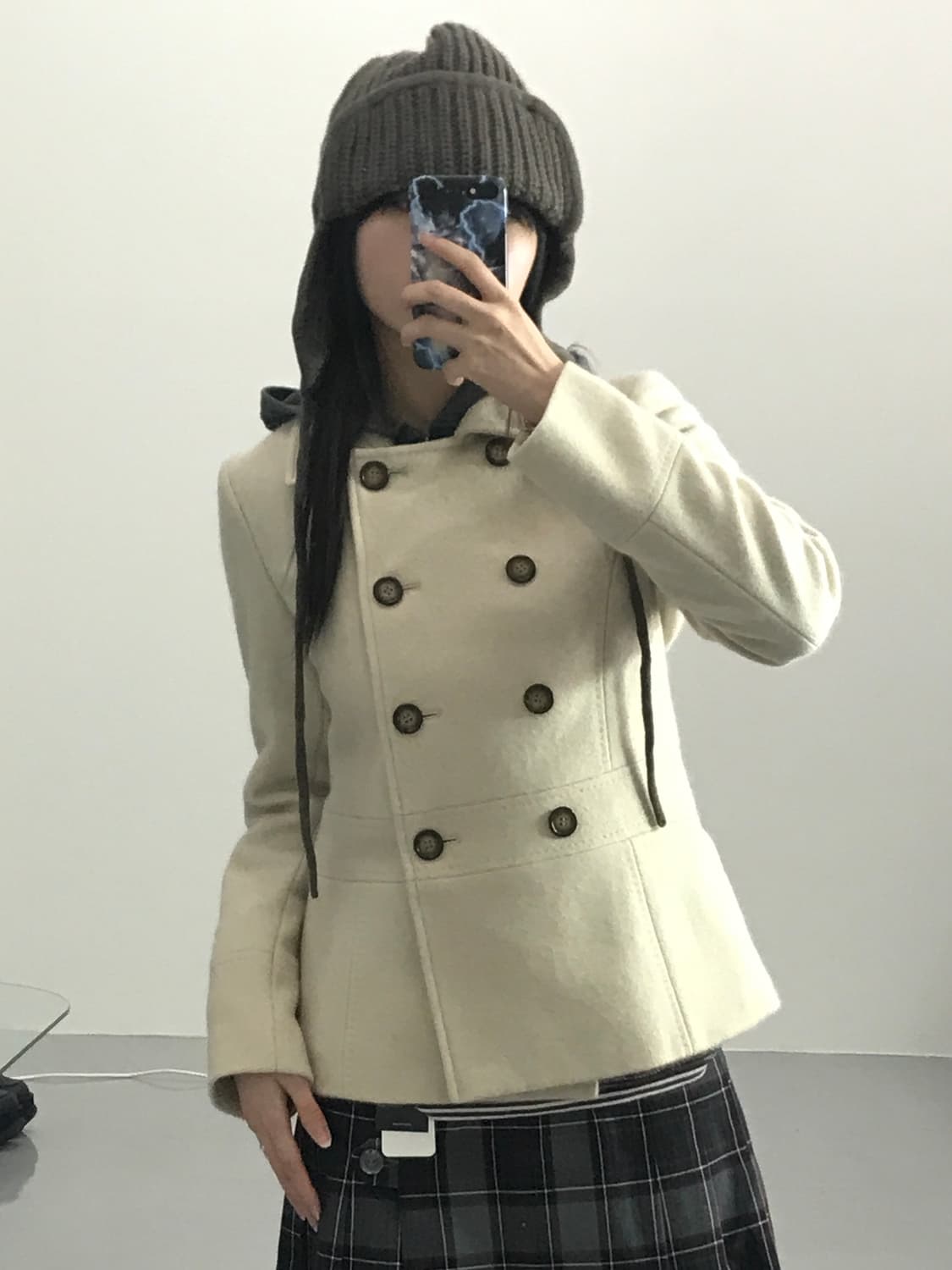 Jpn Ivory Angora Mini Coats 상품이미지2