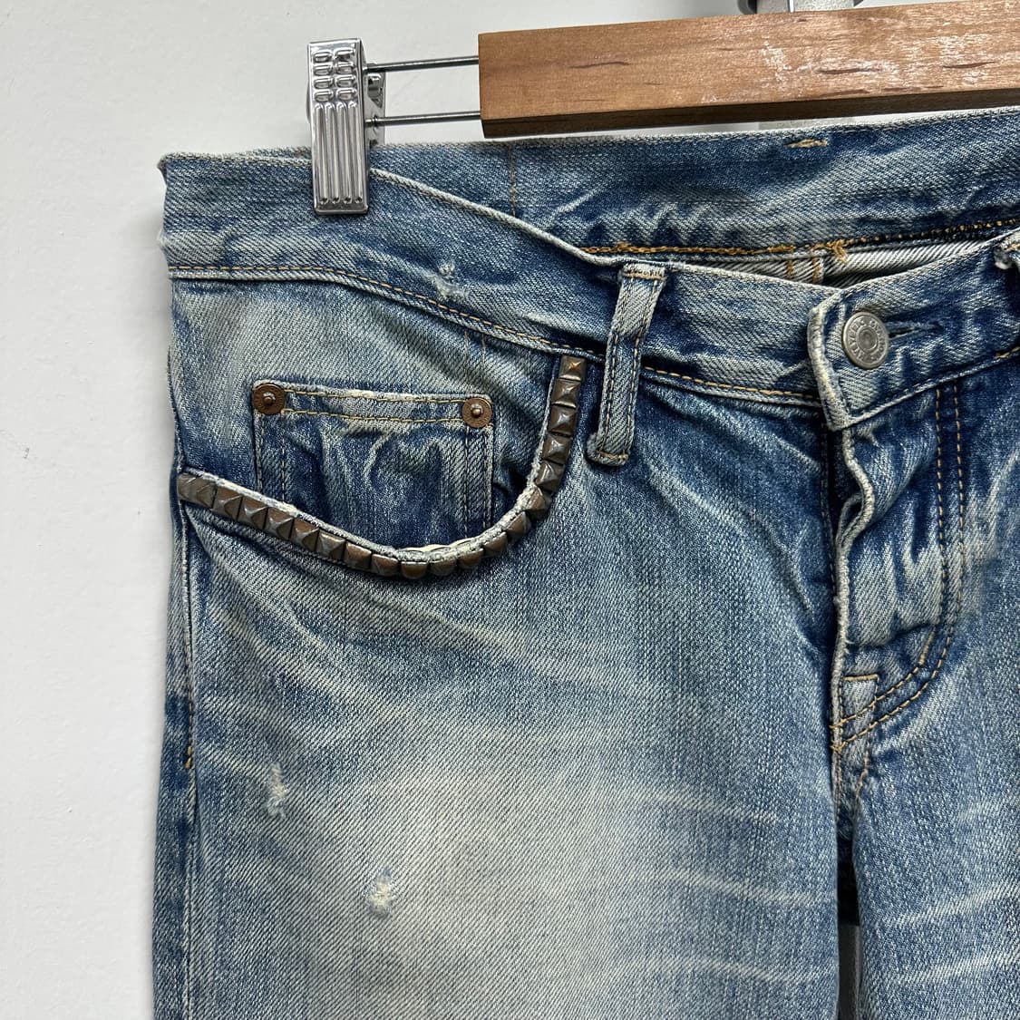 히스테릭글래머 데미지 디자인 데님 팬츠 상품이미지3