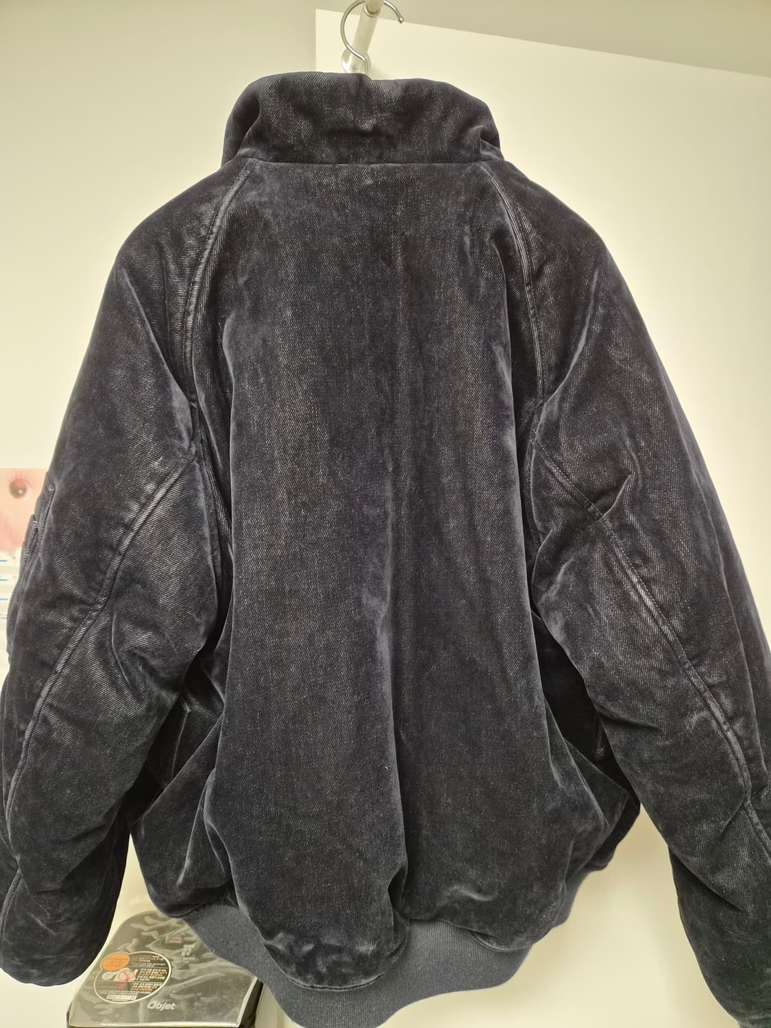 솔리드옴므 알파인더스트리 네이비 벨벳 데님 마원 ma-1 48 상품이미지4