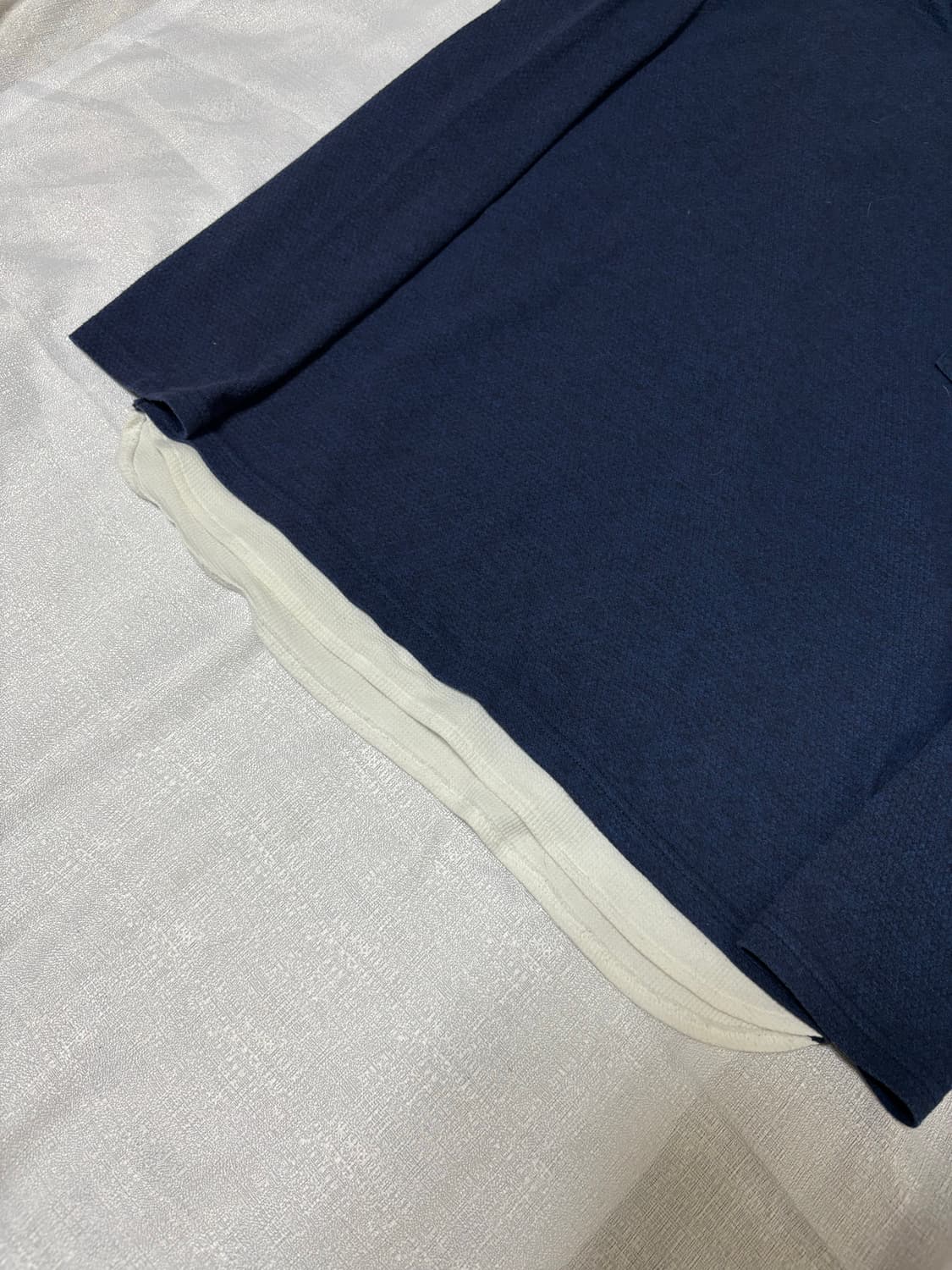 “Unknown” Navy Minimal Mood Layered Slee 상품이미지8