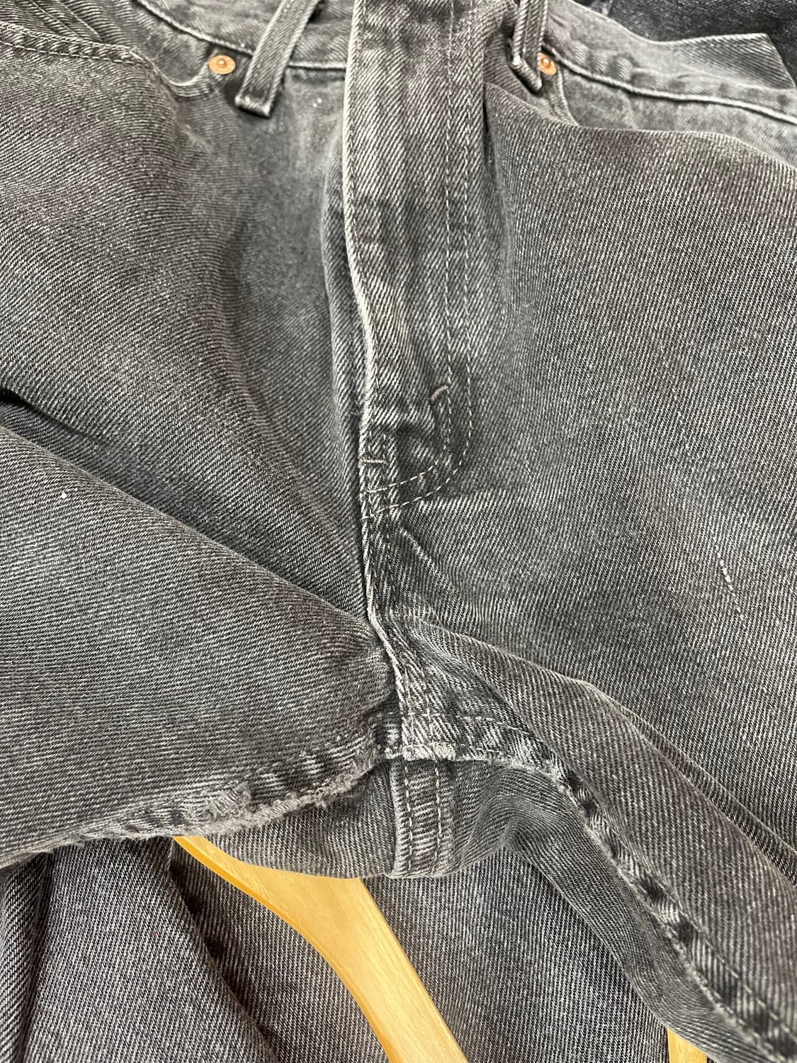 90s리바이스505  블랭크탭 블랙진 30-31 상품이미지7