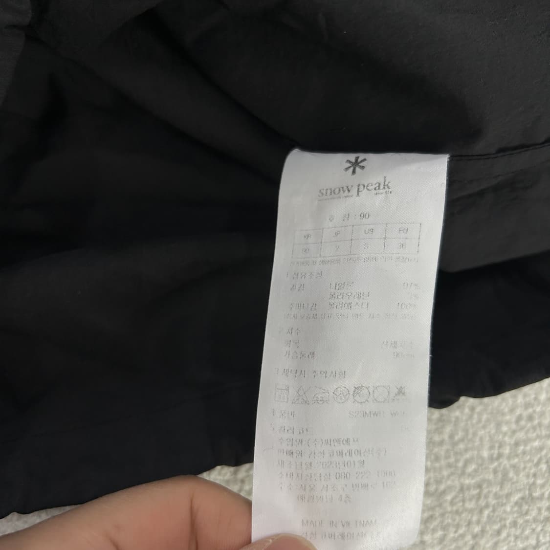 스노우피크 후드 자켓 블랙 s 상품이미지3