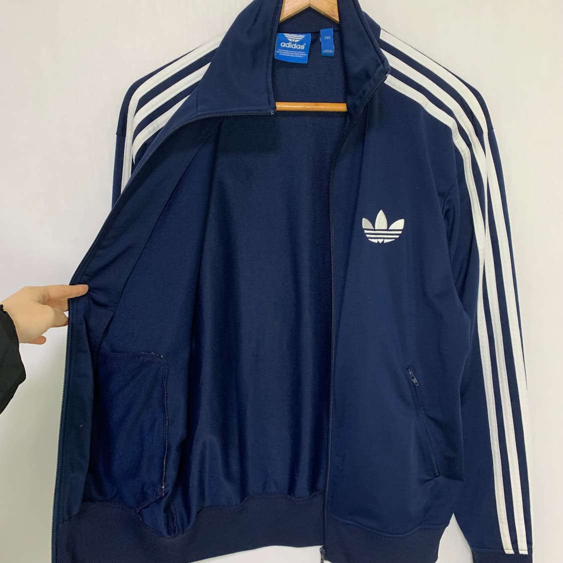 아디다스 파이어버드 져지 집업 네이비 빈티지 95 남녀공용 상품이미지3