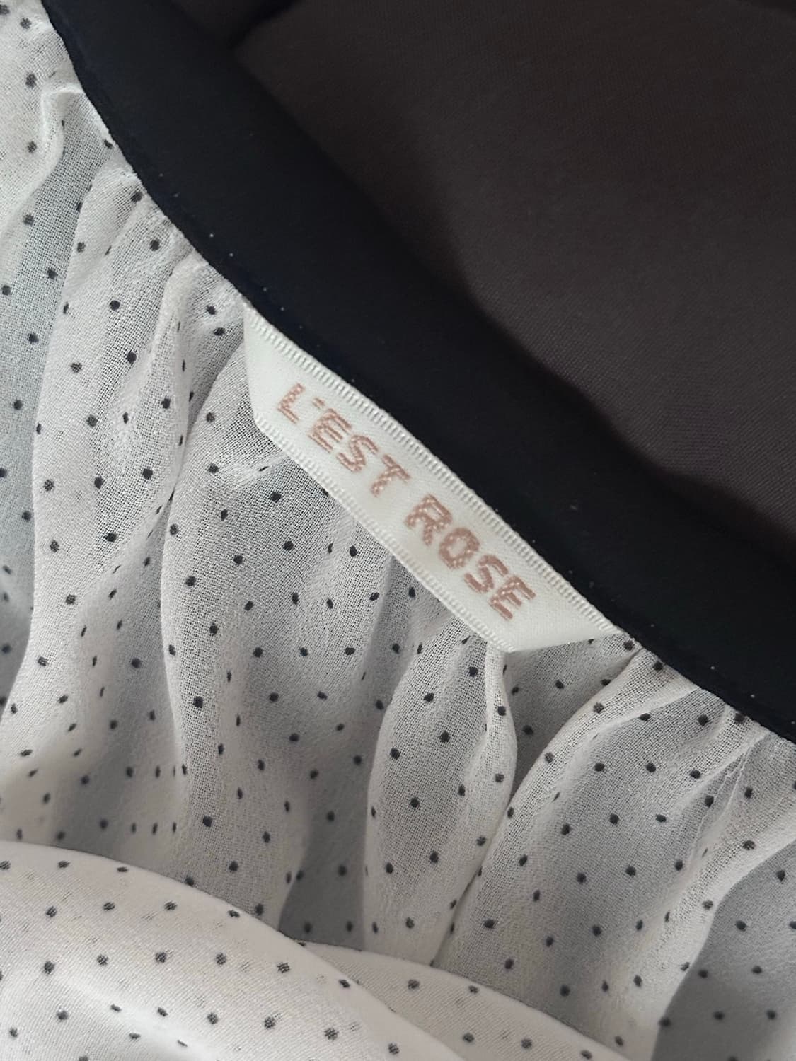 일본빈티지 핀터레스트 도트 프릴원피스 상품이미지3
