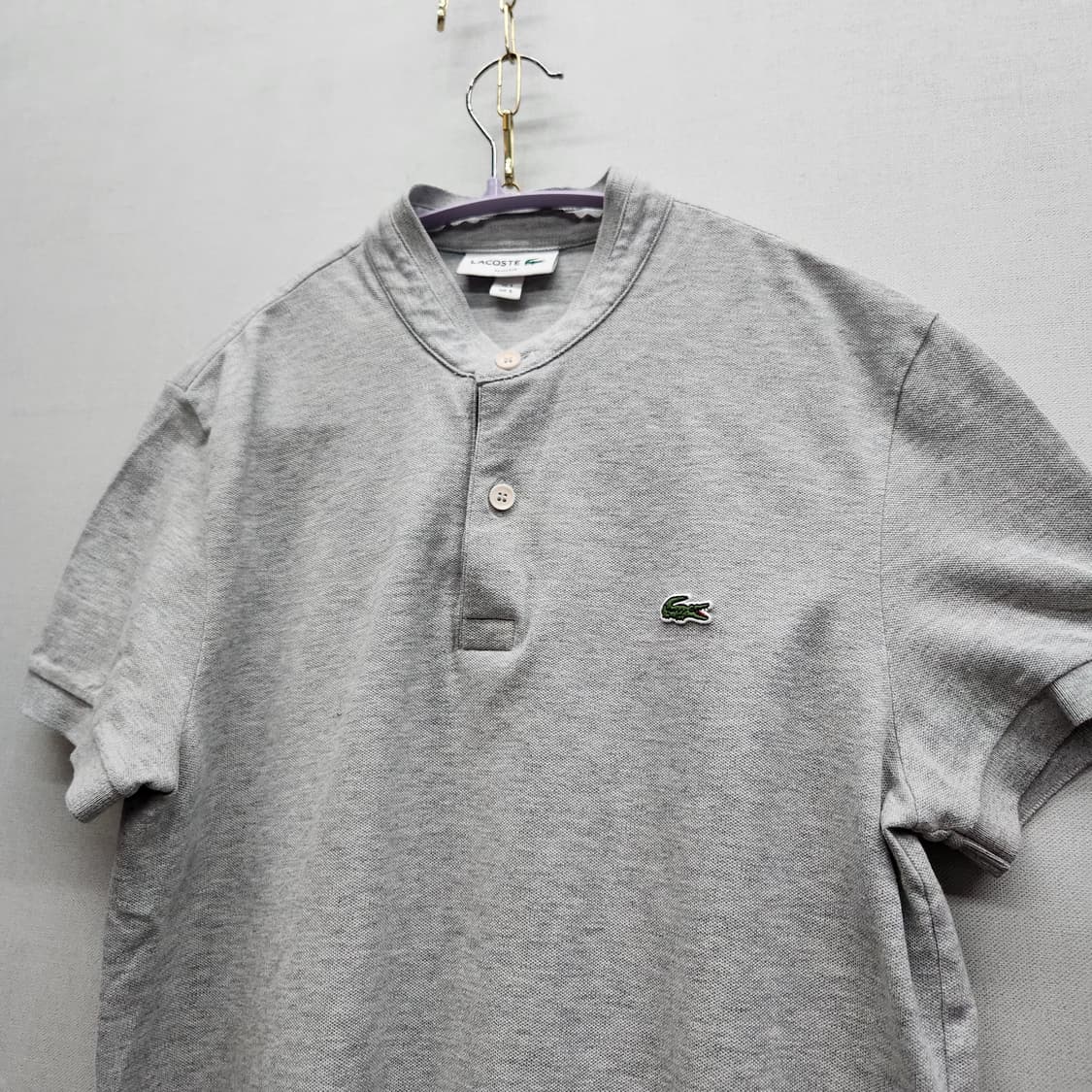 라코스테 로고 헨리넥 반팔 카라 S(S) 상품이미지3