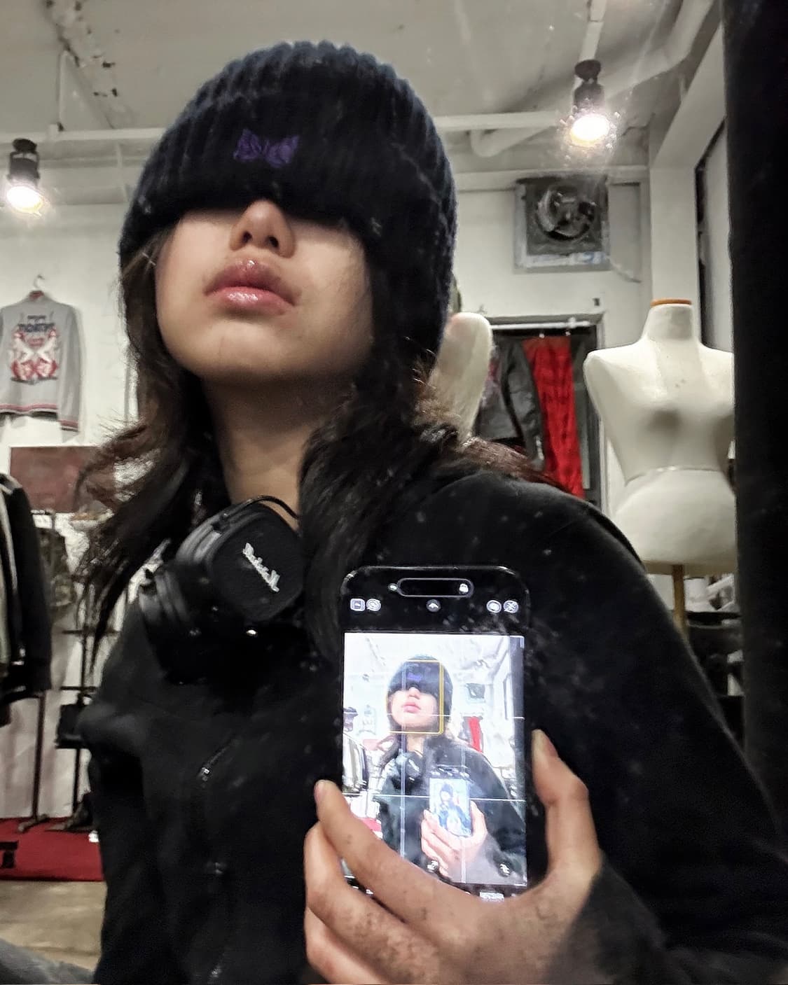 니들스 울 로고 디테일 비니 상품이미지5