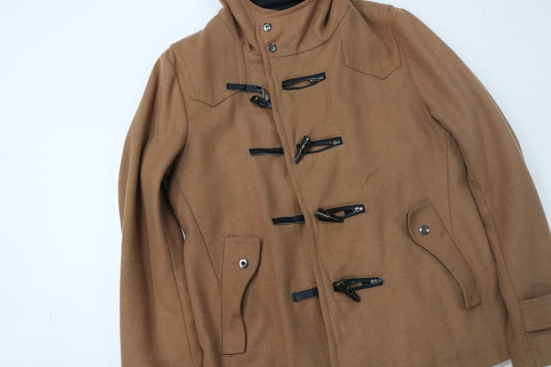 세맨틱디자인 카멜 울 블렌드 후드 더플 코트 (L) 상품이미지4