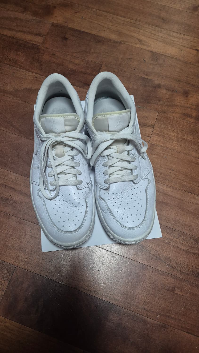 나이키 에어 조던 1 로우 트리플 화이트 골프 상품이미지2